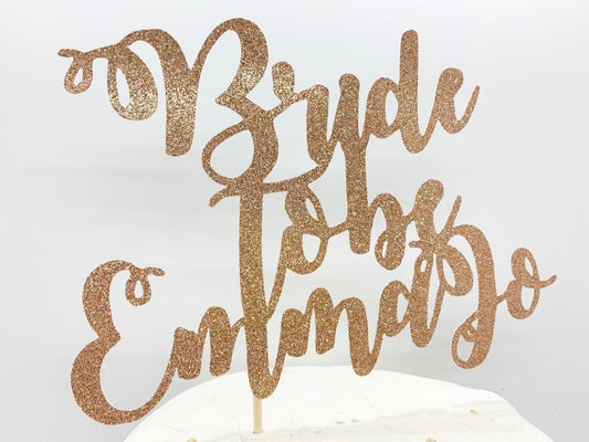 Resplendent Aurora | Personalised Bride to be Hen Party Cake Topper