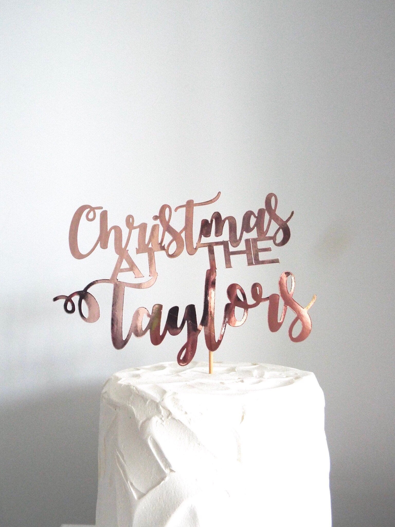 Resplendent Aurora | Personalised Family Christmas Cake topper