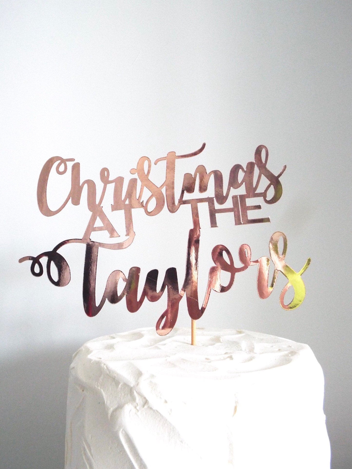 Resplendent Aurora | Personalised Family Christmas Cake topper