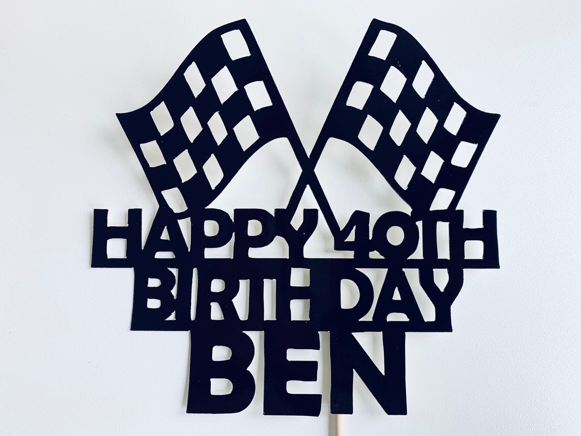 Resplendent Aurora | Personalised Formula One F1 Racing Happy Birthday cake topper