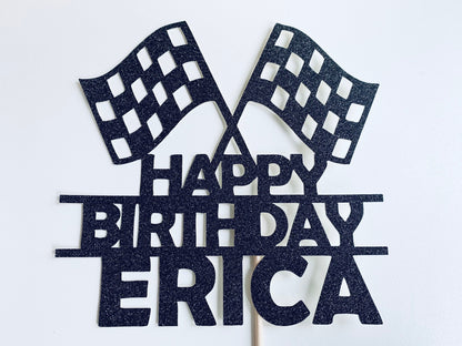 Resplendent Aurora | Personalised Formula One F1 Racing Happy Birthday cake topper