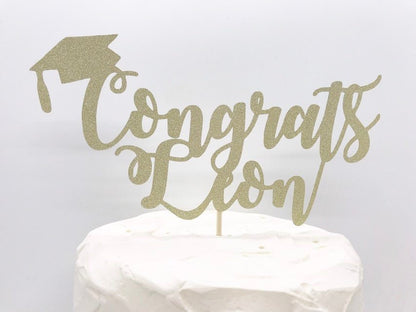 Resplendent Aurora | Personalised Graduation cake topper