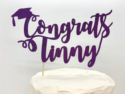 Resplendent Aurora | Personalised Graduation cake topper