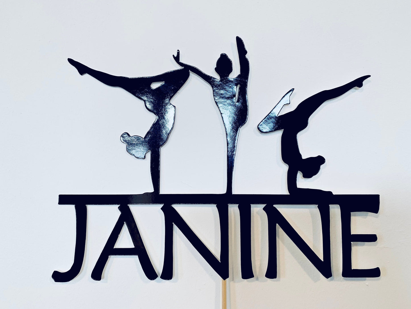 Resplendent Aurora | Personalised Gymnast Gymnastics Happy Birthday cake topper