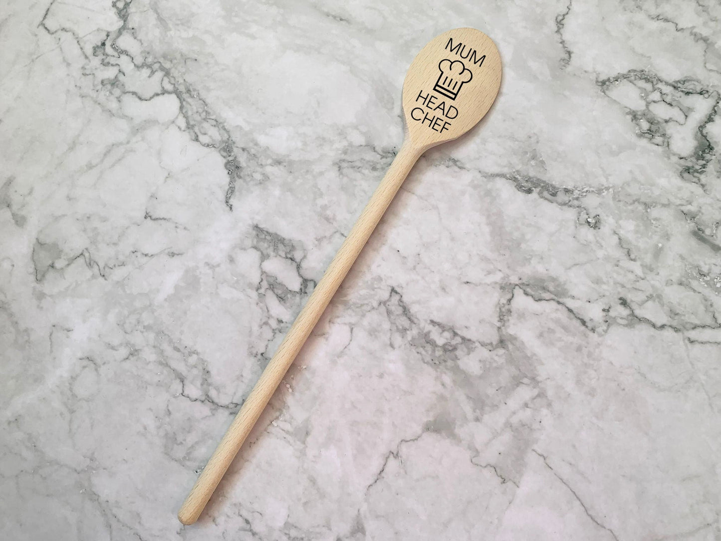 Resplendent Aurora | Personalised Head Chef Engraved 30cm 12inch Wooden Spoon