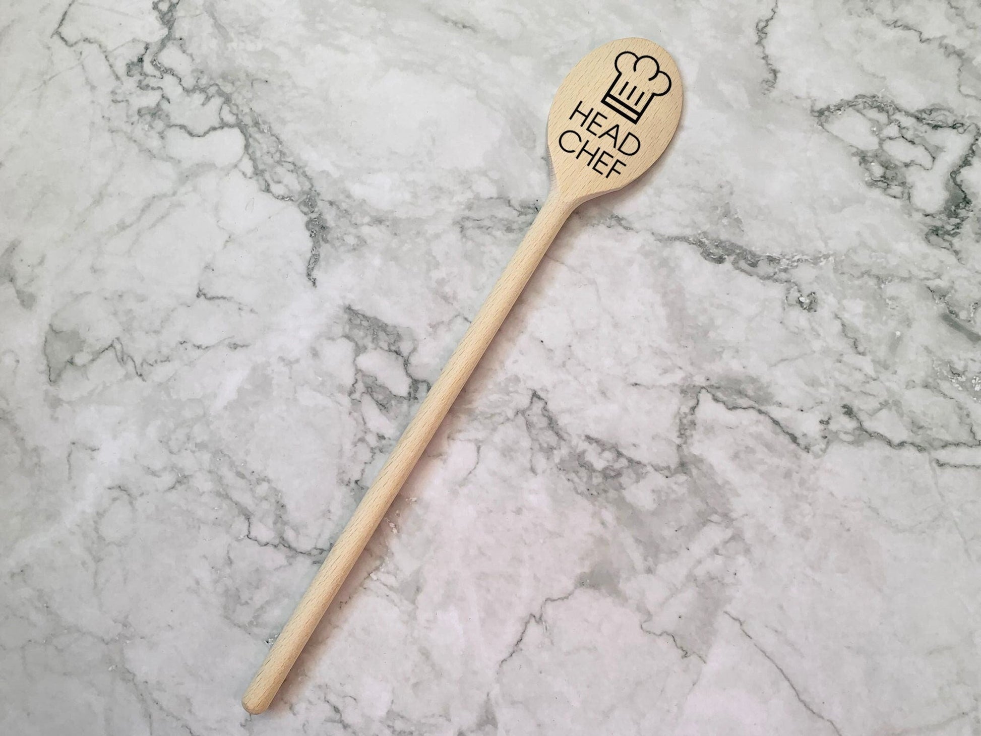 Resplendent Aurora | Personalised Head Chef Engraved 30cm 12inch Wooden Spoon