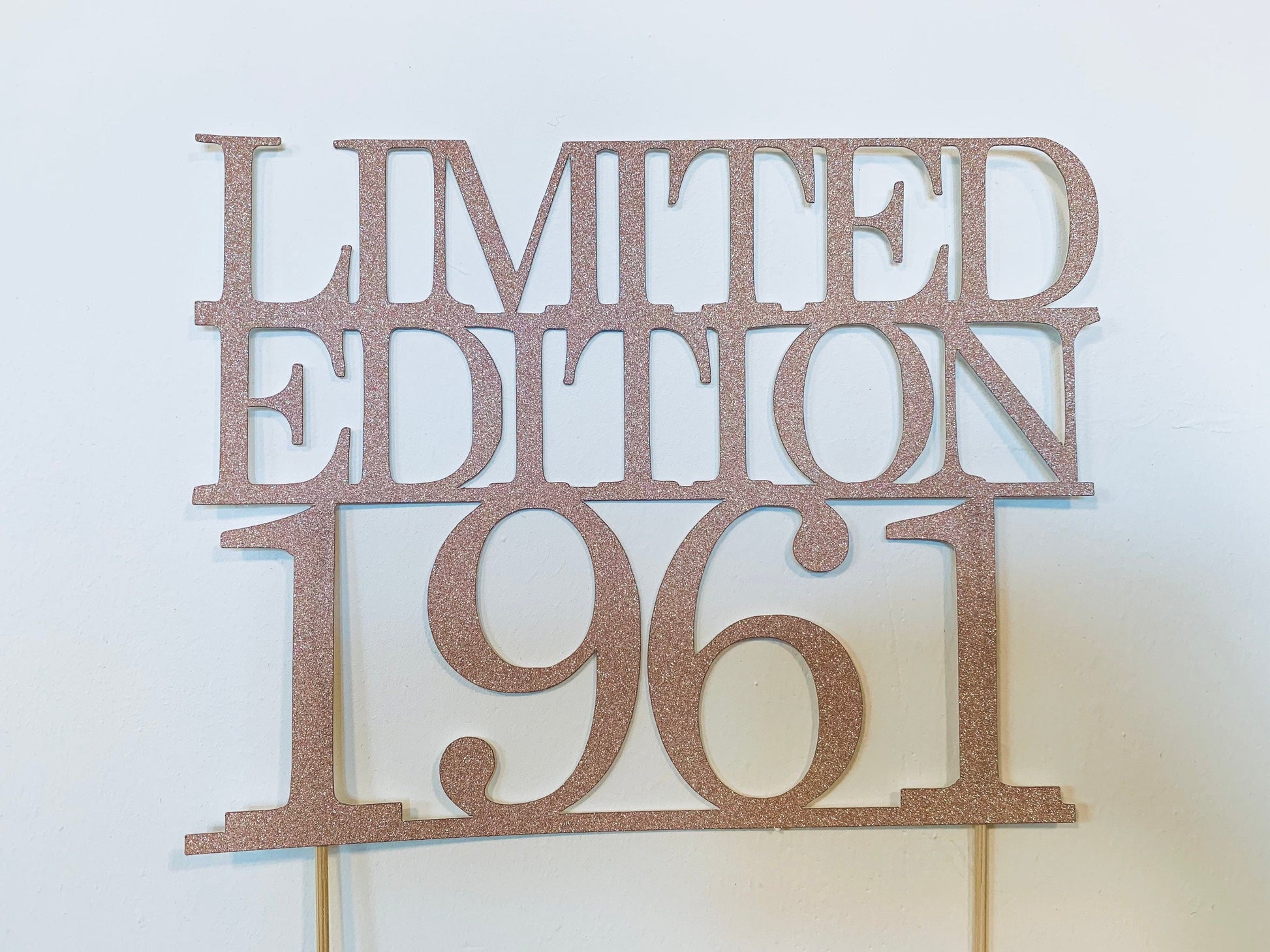 Resplendent Aurora | Personalised Limited Edition 1962 Sixty 60th birthday cake topper