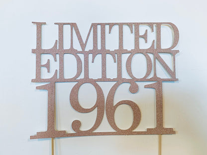 Resplendent Aurora | Personalised Limited Edition 1962 Sixty 60th birthday cake topper