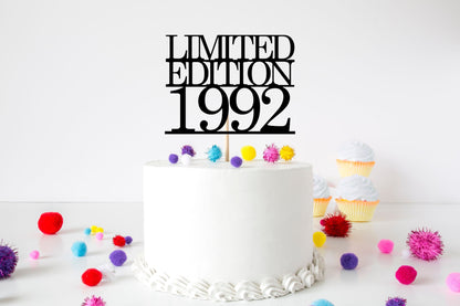 Resplendent Aurora | Personalised Limited Edition 1992 Thirty 30th happy birthday cake topper