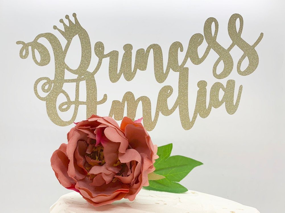 Resplendent Aurora | Personalised Princess Birthday Cake Topper