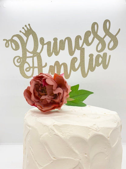 Resplendent Aurora | Personalised Princess Birthday Cake Topper