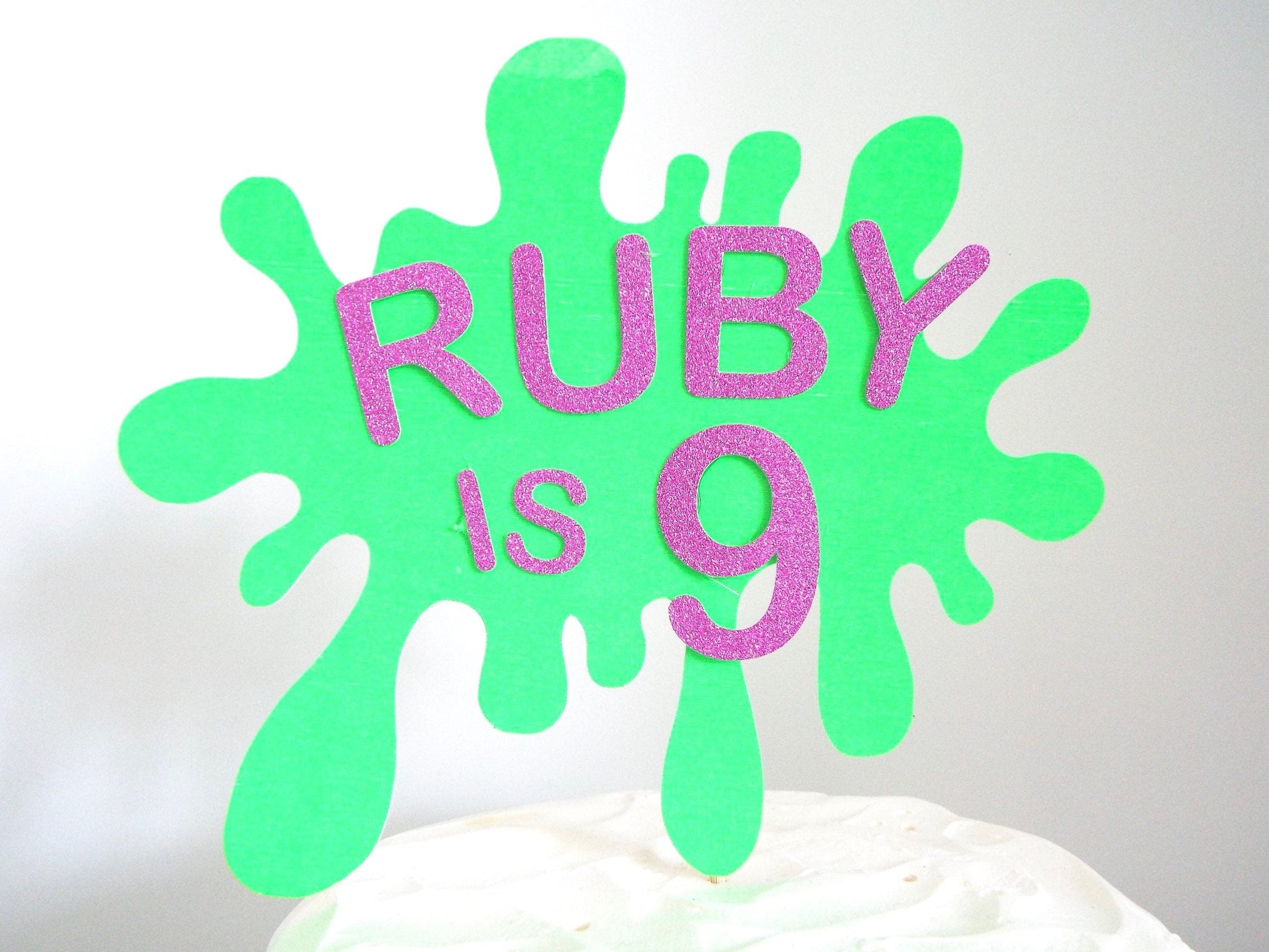 Resplendent Aurora | Personalised Slime Birthday Cake Topper