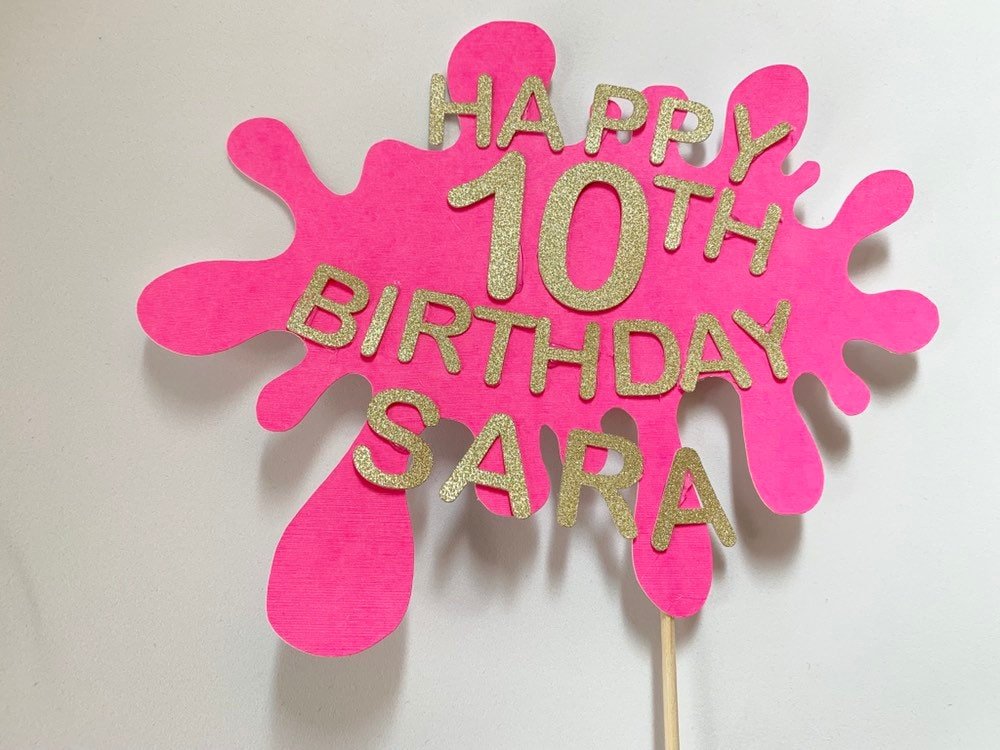 Resplendent Aurora | Personalised Slime Birthday Cake Topper