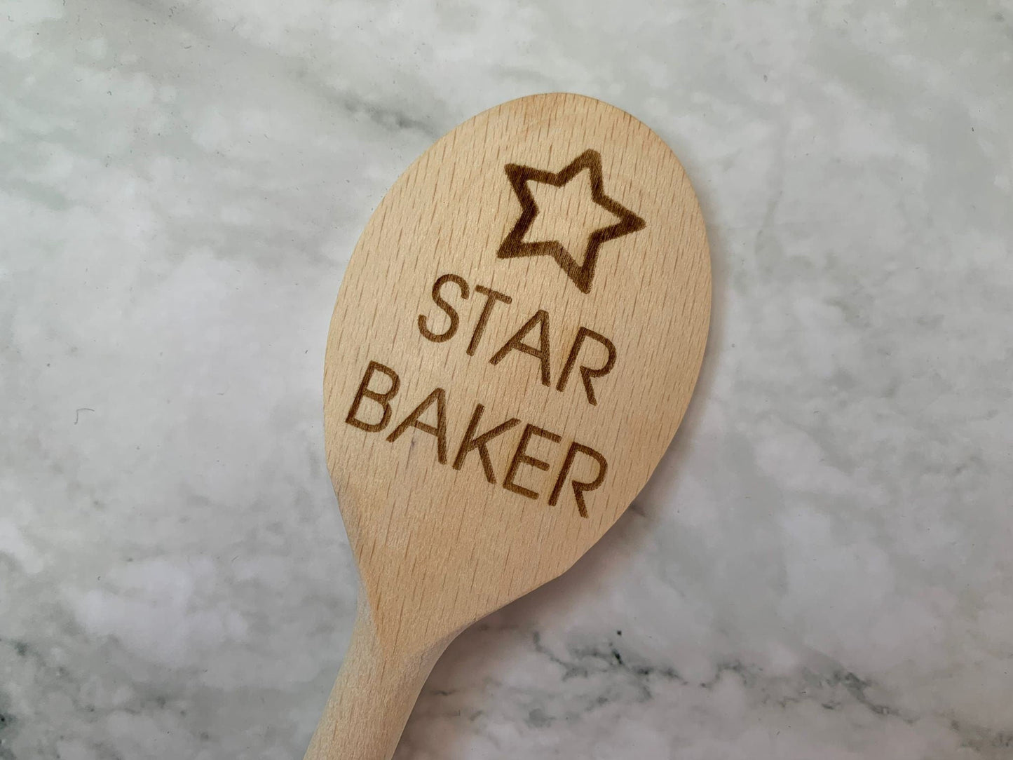 Resplendent Aurora | Personalised Star Baker Engraved 30cm 12inch Wooden Spoon