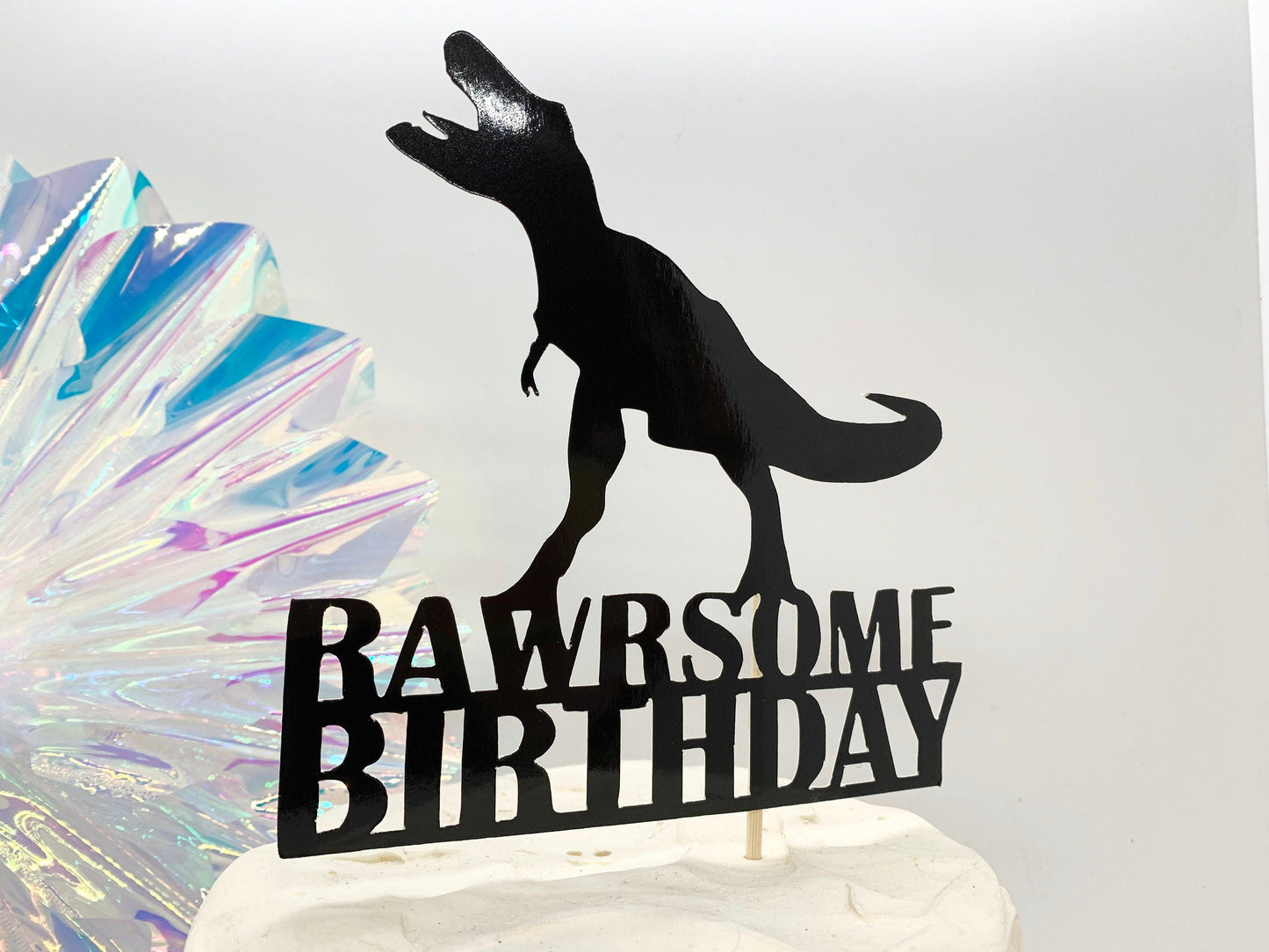 Resplendent Aurora | Rawrsome Dinosaur Birthday Cake Topper