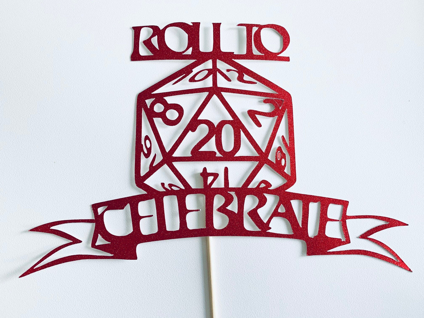 Resplendent Aurora | Roll To Celebrate D&D birthday cake topper