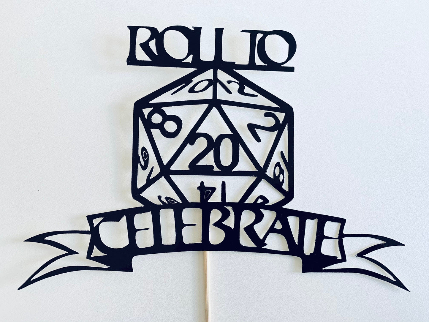 Resplendent Aurora | Roll To Celebrate D&D birthday cake topper