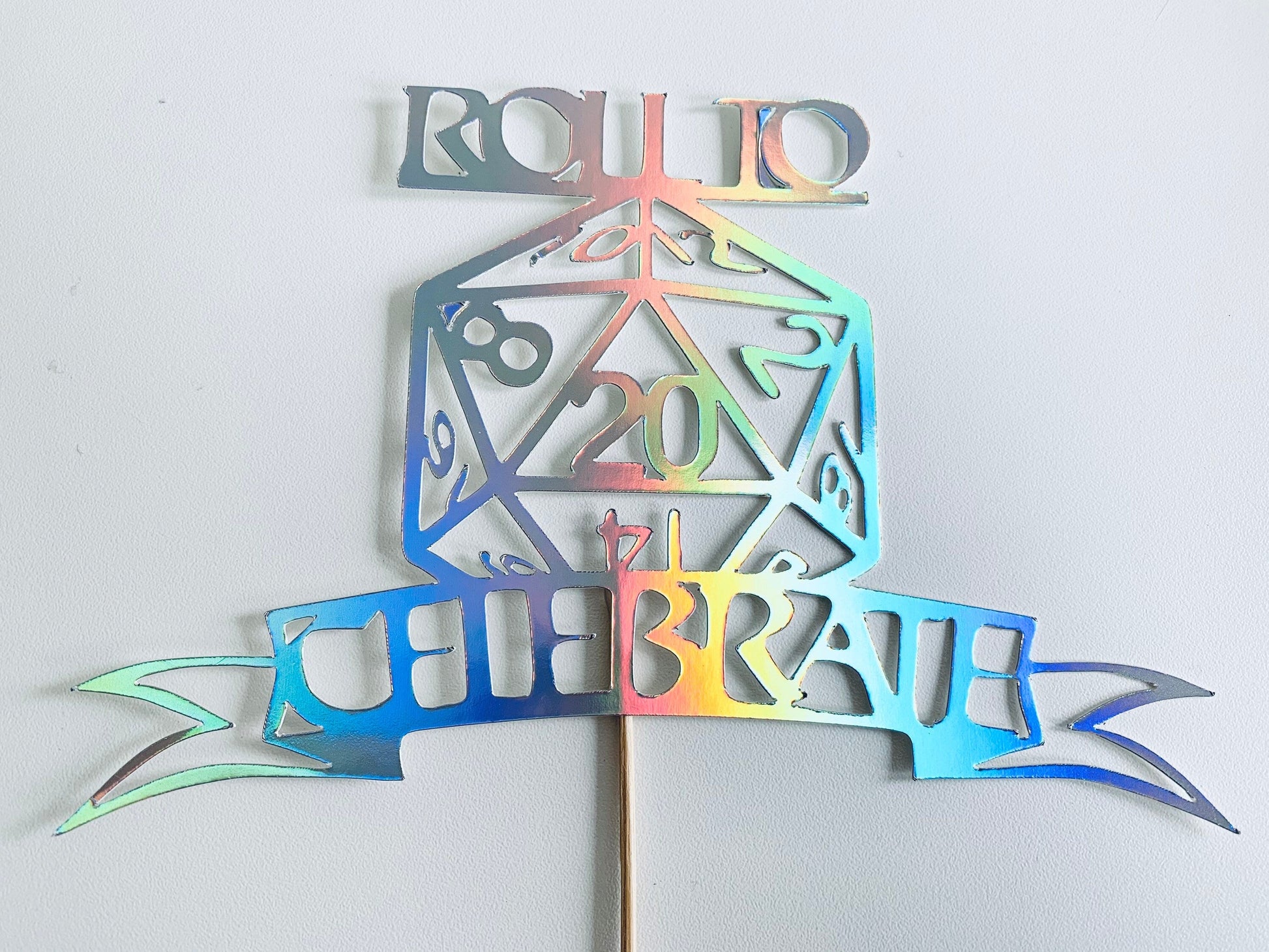 Resplendent Aurora | Roll To Celebrate D&D birthday cake topper