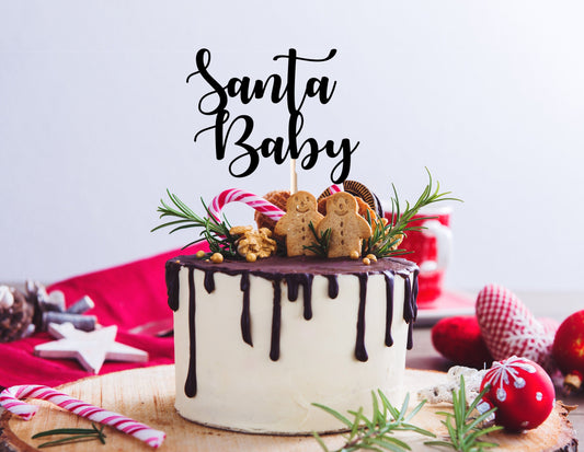 Resplendent Aurora | Santa Baby Christmas Cake topper