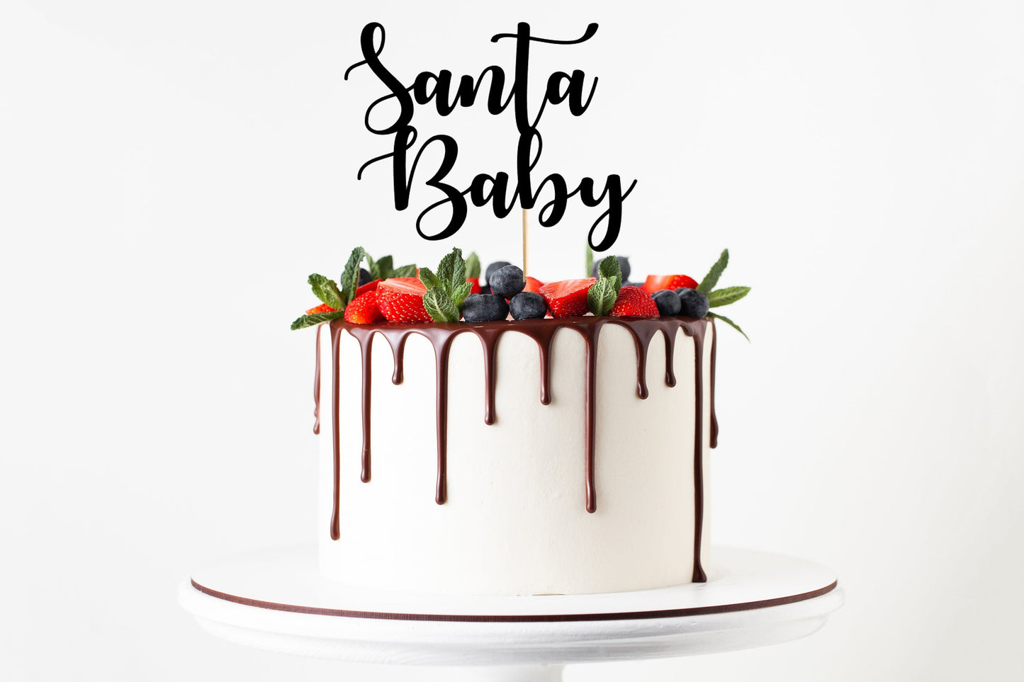 Resplendent Aurora | Santa Baby Christmas Cake topper