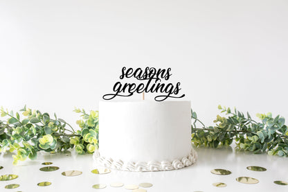 Resplendent Aurora | Seasons Greetings Christmas Cake topper