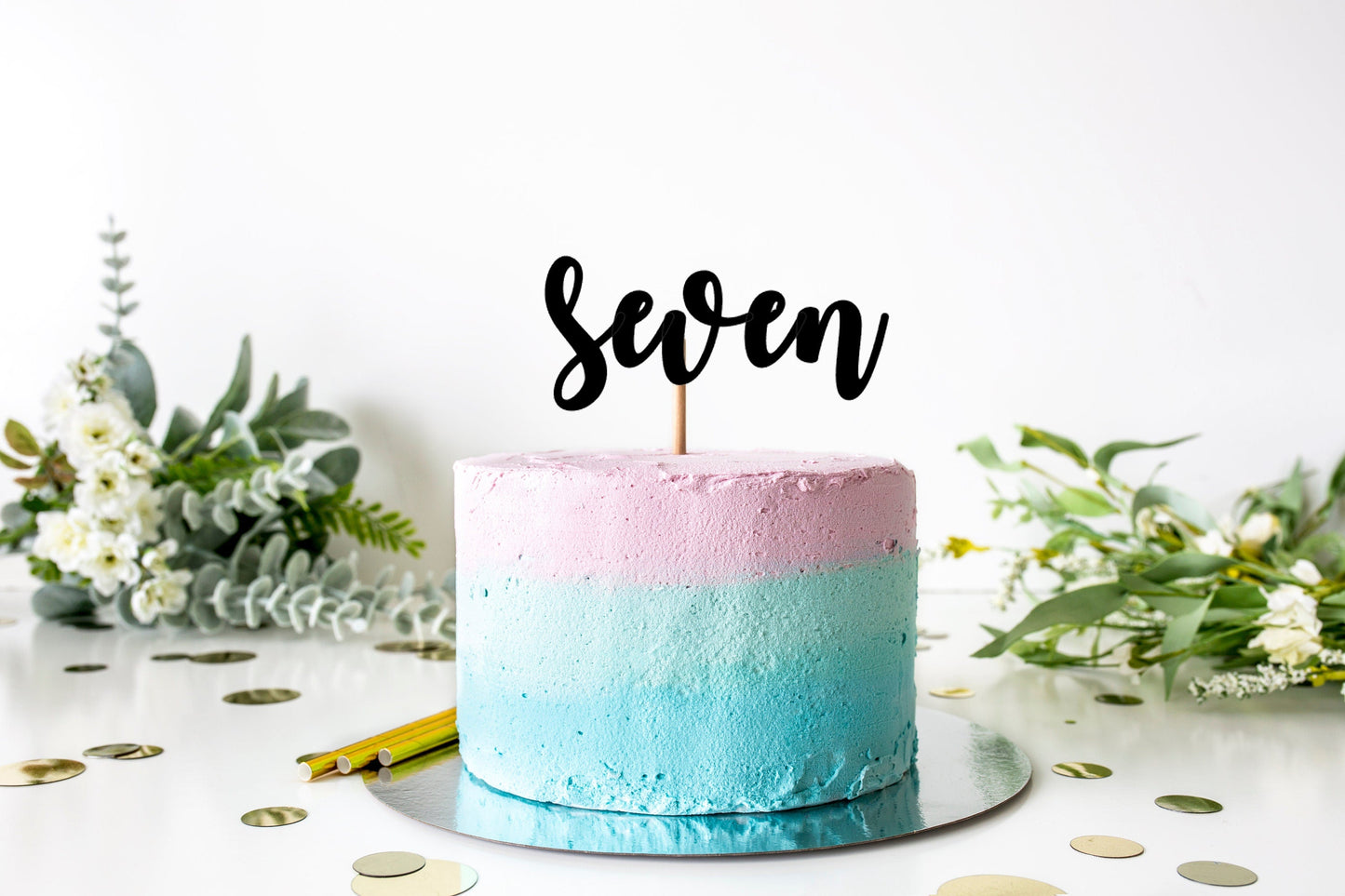 Resplendent Aurora | Seven Age Seventh 7th Birthday Cake Topper