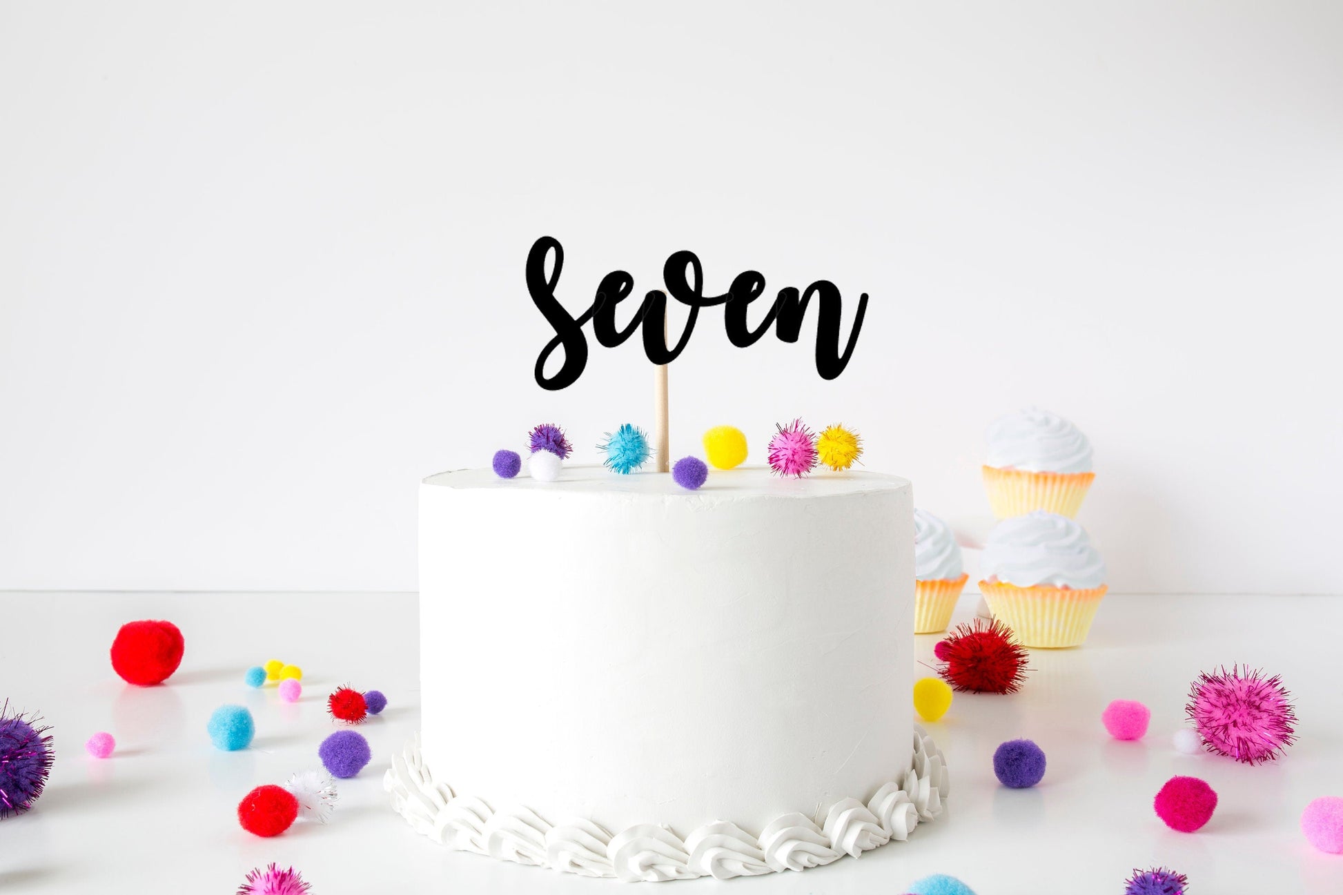 Resplendent Aurora | Seven Age Seventh 7th Birthday Cake Topper