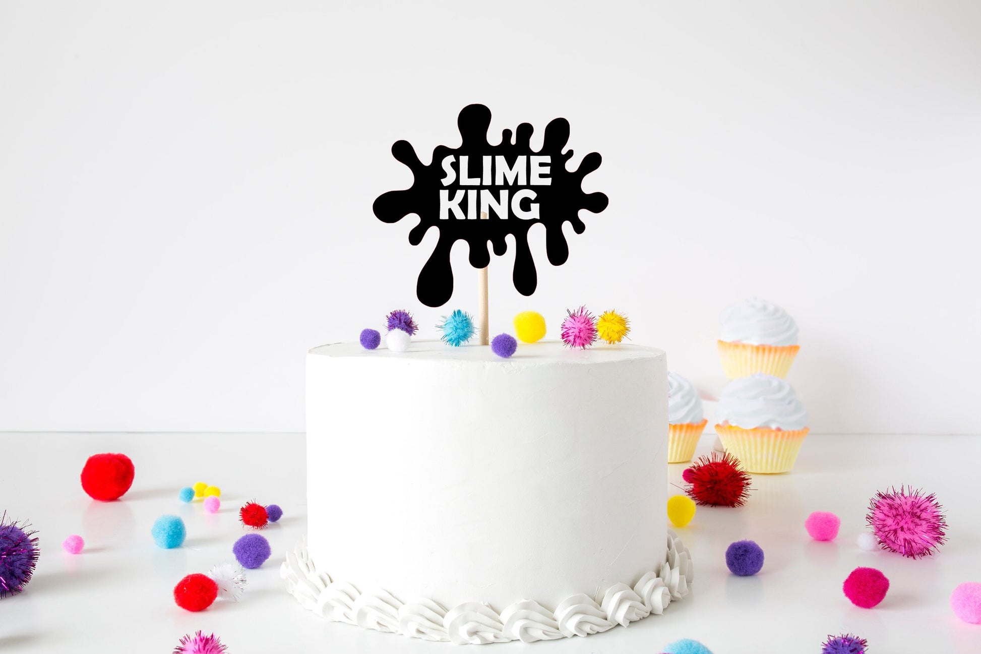 Resplendent Aurora | Slime King Happy Birthday cake topper