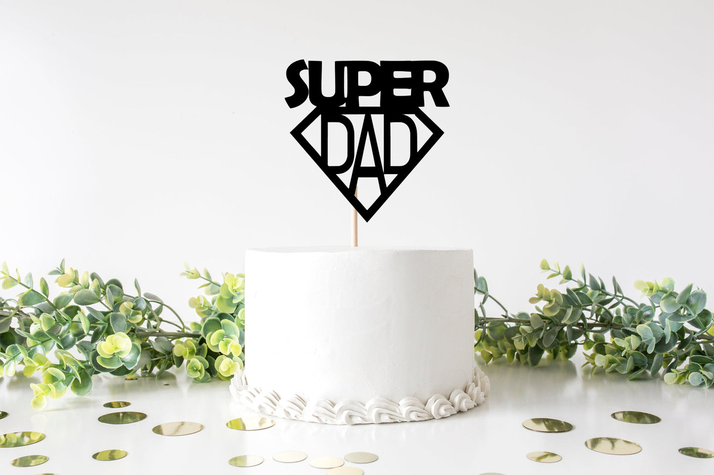 Resplendent Aurora | Super Dad Fathers Day Cake Topper