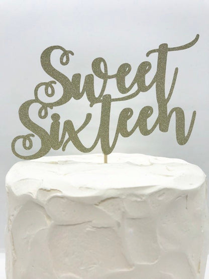 Resplendent Aurora | Sweet Sixteen birthday cake topper