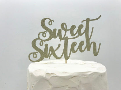 Resplendent Aurora | Sweet Sixteen birthday cake topper