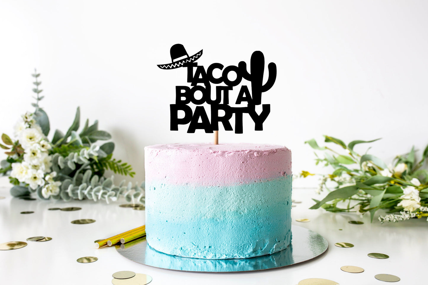 Resplendent Aurora | Taco Bout A Party Fiesta Birthday Cake Topper