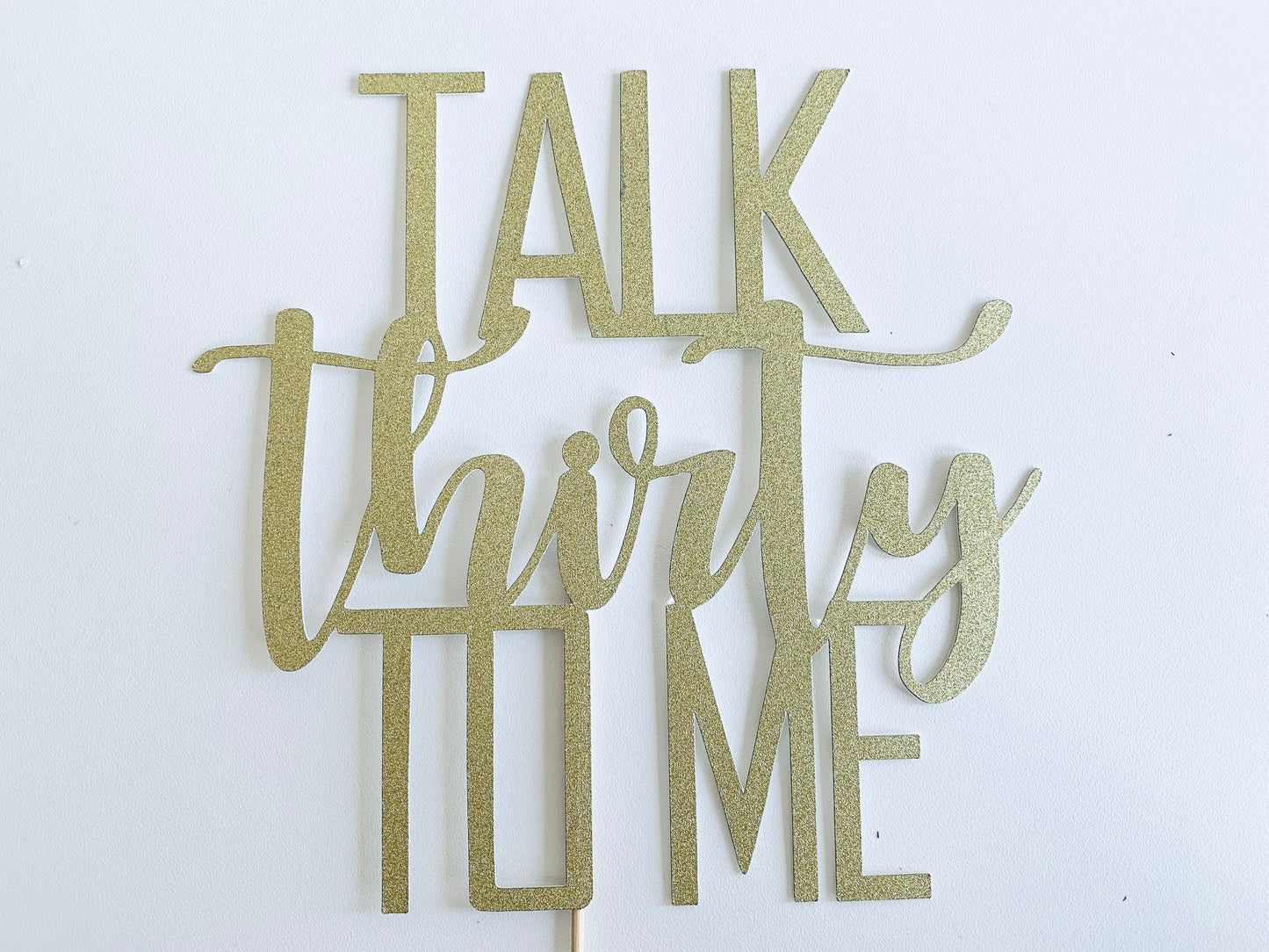 Resplendent Aurora | Talk Thirty To Me Thirtieth Birthday Cake Topper