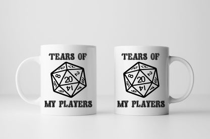 Tears of my Players, Dungeon Master D&D D20 Mug - Resplendent Aurora