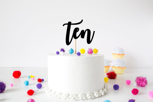 Resplendent Aurora | Ten Age Tenth 10th Birthday Cake Topper