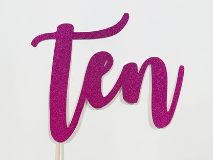 Resplendent Aurora | Ten Age Tenth 10th Birthday Cake Topper