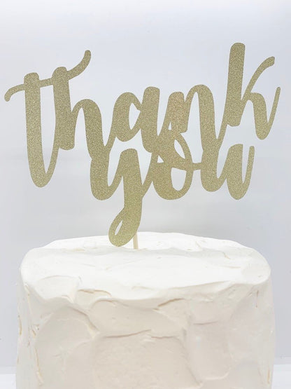 Resplendent Aurora | Thank You Cake Topper