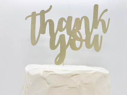 Resplendent Aurora | Thank You Cake Topper