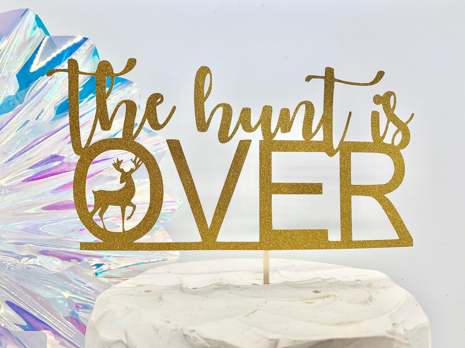 Resplendent Aurora | The Hunt is Over Stag Party Cake Topper