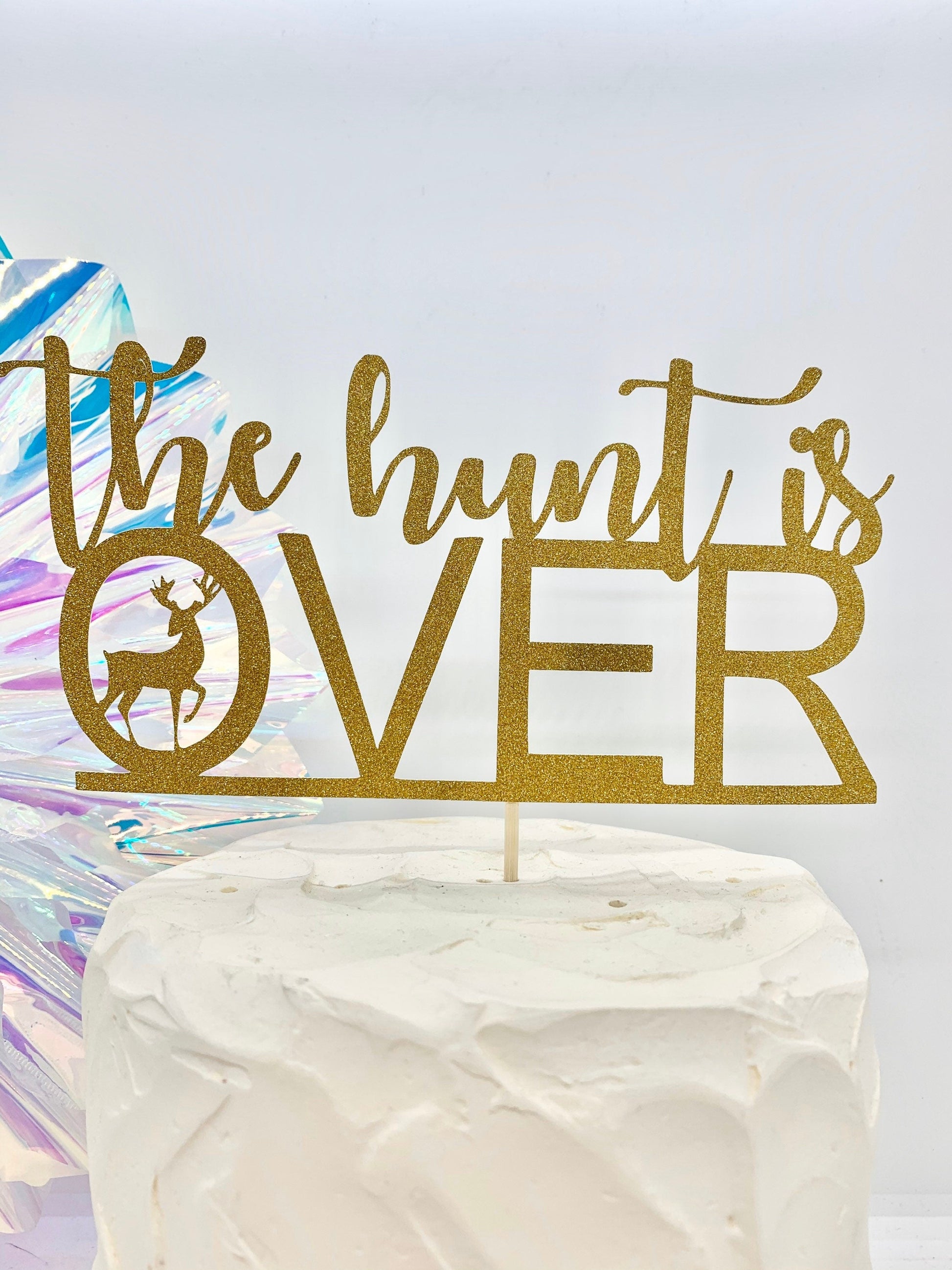 Resplendent Aurora | The Hunt is Over Stag Party Cake Topper