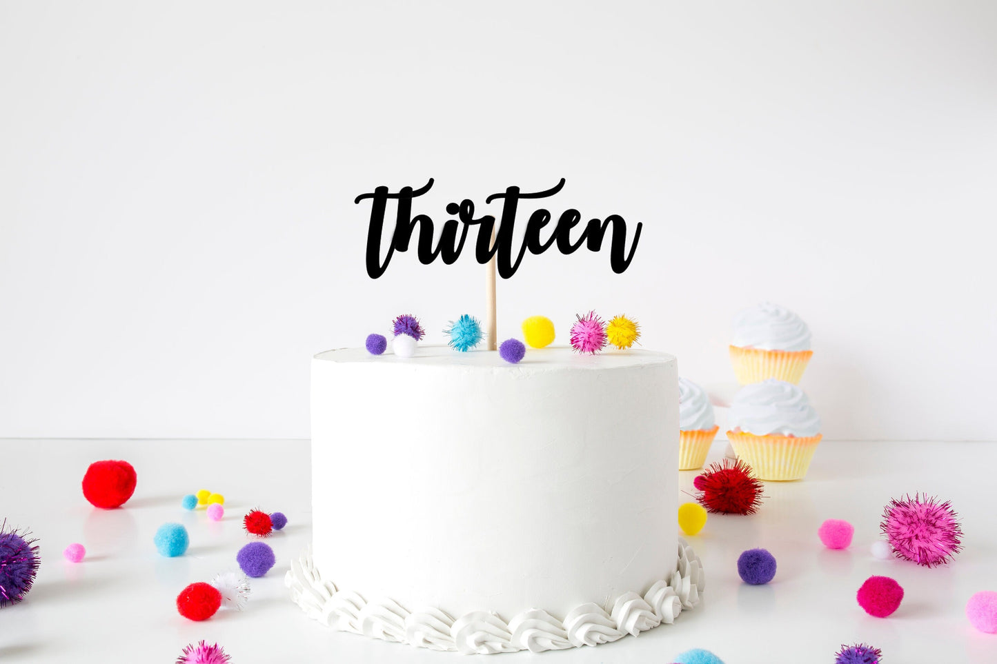 Resplendent Aurora | Thirteen Age 13th Thirteenth Birthday Cake Topper