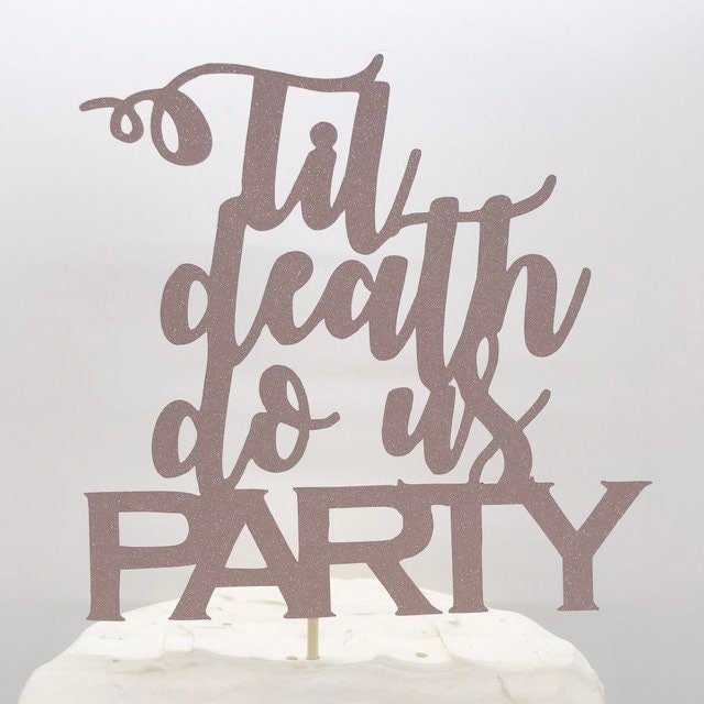 Resplendent Aurora | Til Death Do Us Party wedding cake topper