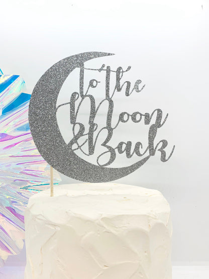 Resplendent Aurora | To the Moon and Back Wedding Cake Topper