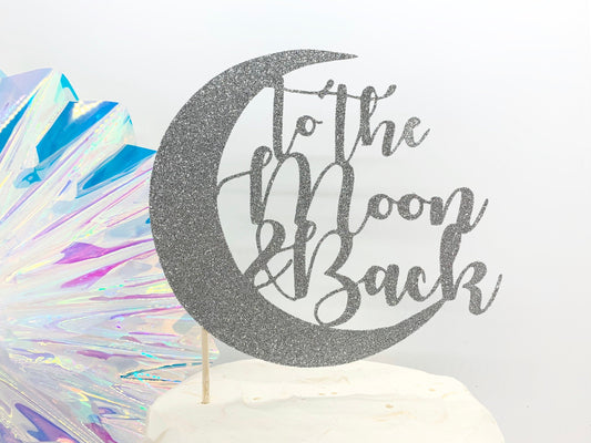 Resplendent Aurora | To the Moon and Back Wedding Cake Topper