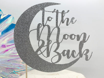 Resplendent Aurora | To the Moon and Back Wedding Cake Topper