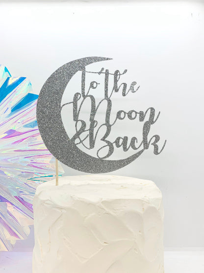 Resplendent Aurora | To the Moon and Back Wedding Cake Topper