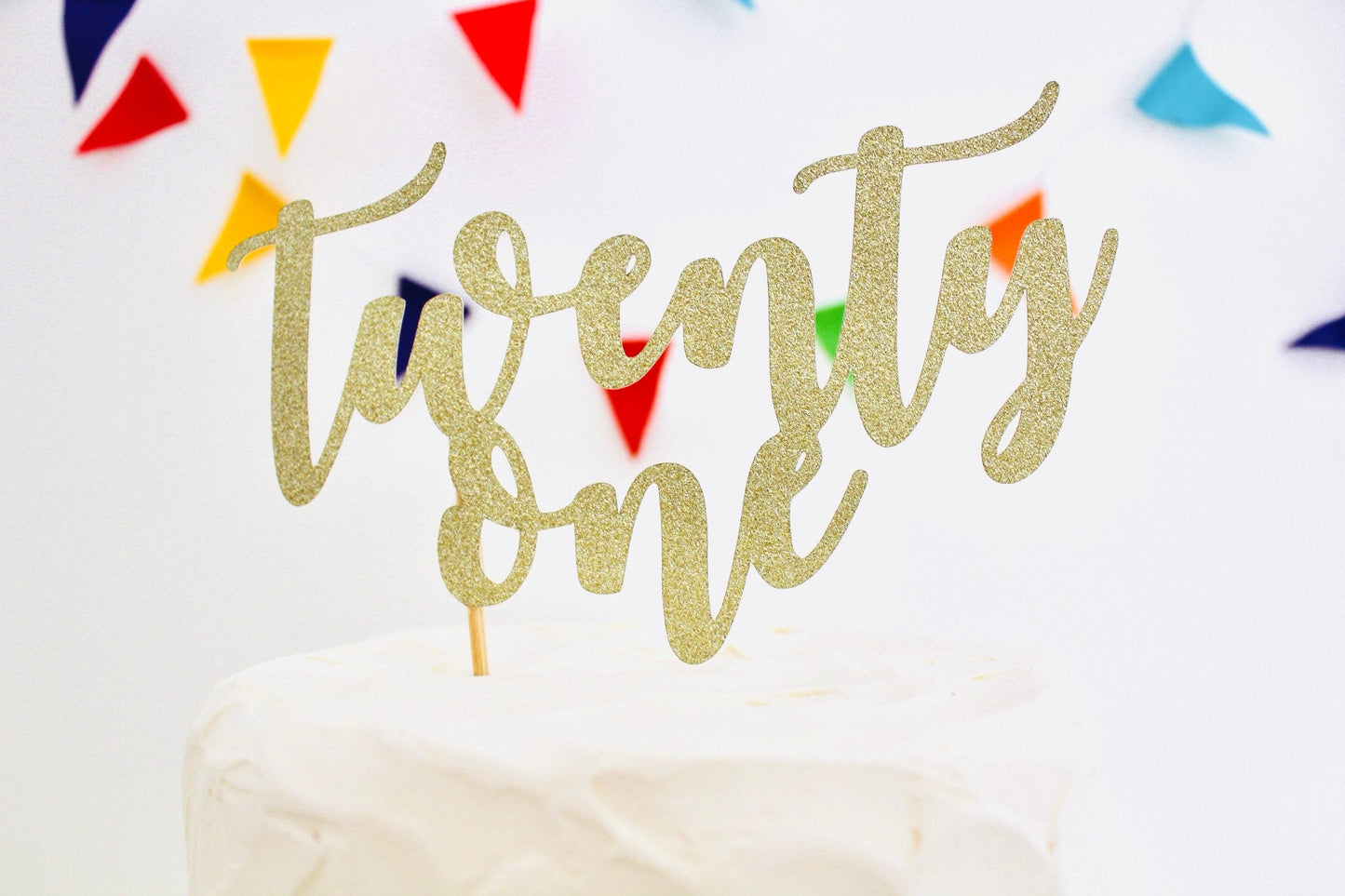 Resplendent Aurora | Twenty One Age Birthday Cake Topper