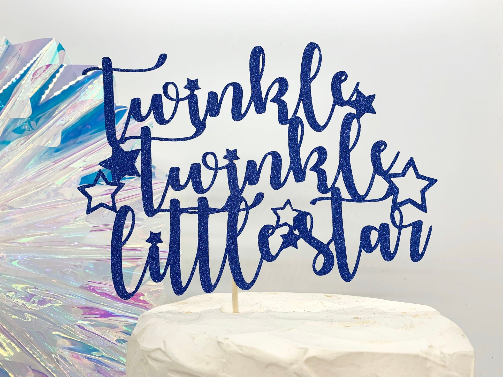 Resplendent Aurora | Twinkle twinkle little star baby shower cake topper