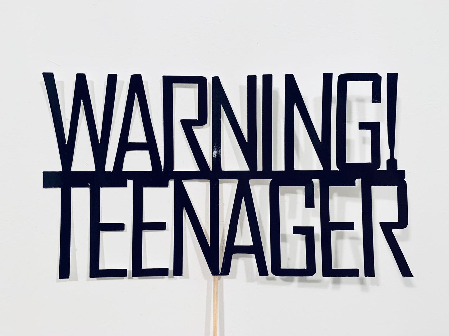 Resplendent Aurora | Warning Teenager Happy Birthday Cake Topper