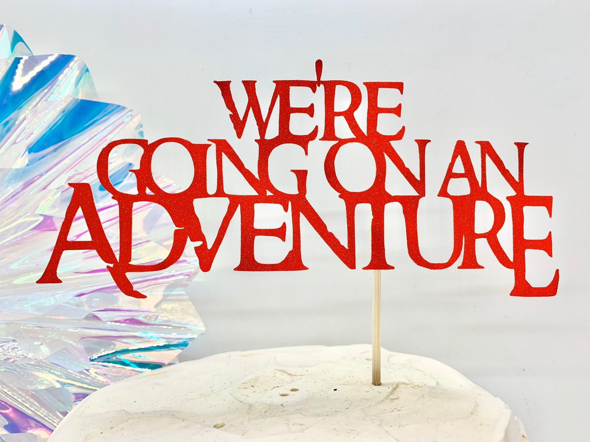 Resplendent Aurora | We're going on an Adventure Wedding Cake Topper